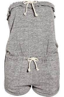 Etoile Isabel Marant Wes Strapless Cotton Playsuit - Lyst