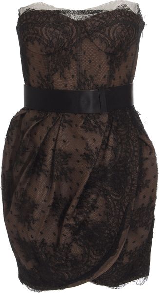  Strapless Lace Dress 