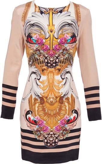 Mary Katrantzou Mantel Rose Dress - Lyst