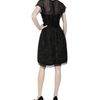 Oscar De La Renta Cap Sleeved Textured Dress in Black - Lyst