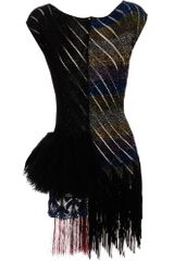 Tim Ryan Metallic Knit Mini-dress