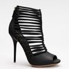 Gucci Inga Strappy Leather Ankle Boots in Black - Lyst