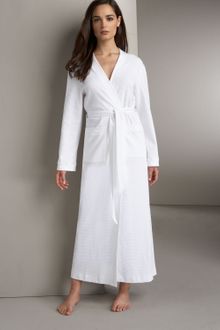 Hanro Long Waffle-knit Robe - Lyst