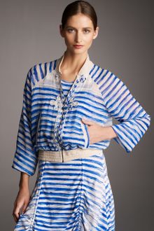 Jean Paul Gaultier Striped Tulle Bomber Jacket - Lyst