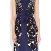 Yves Saint Laurent Printed Silk Crepe De Chine Dress in Blue (black) - Lyst