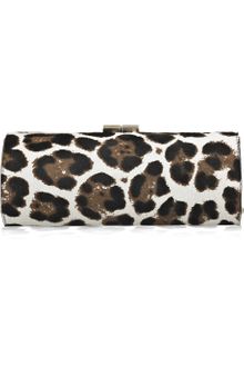 Jimmy Choo Tube Leopard-print Calf Hair Clutch - Lyst