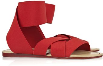 Acne Strain Elastic Flat Sandals - Lyst