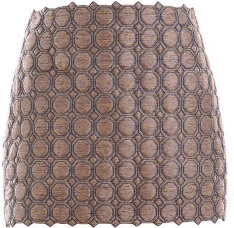 Balenciaga Quilted Silk Skirt in Beige - Lyst