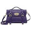 Mulberry Alexa Leather Messenger Shoulder Bag Grape