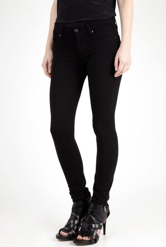 7 For All Mankind Black Double Knit Legging - Lyst