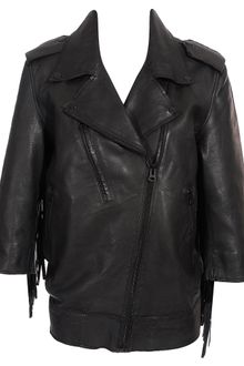 Acne Smith Fringe Leather Jacket - Lyst