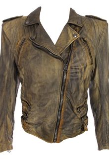 Balmain Leather Motorcycle Jacket with Tails - Lyst