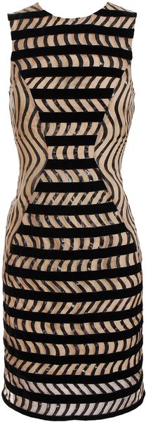 Christopher Kane Swirl Print Velvet Dress - Lyst