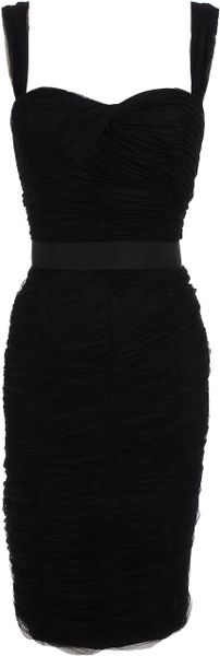 Dolce & Gabbana Tulle Corseted Dress in Black - Lyst