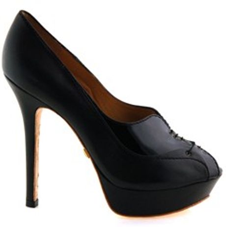 L.a.m.b. Valeria Oxford Heels in Black - Lyst