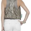 Matthew Williamson Bead and Featherembellished Vest in Silver - Lyst