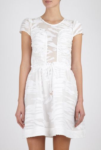  Petticoat White Picnic Dress 