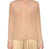 Pas Pour Toi Crepe Shirt in Beige - Lyst
