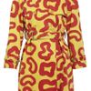 See By Chloé Printed Cotton Trench Coat in Yellow - Lyst