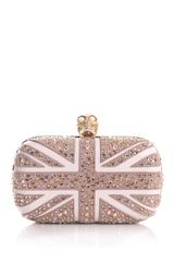 Alexander McQueen Crystal Britannia Box Clutch