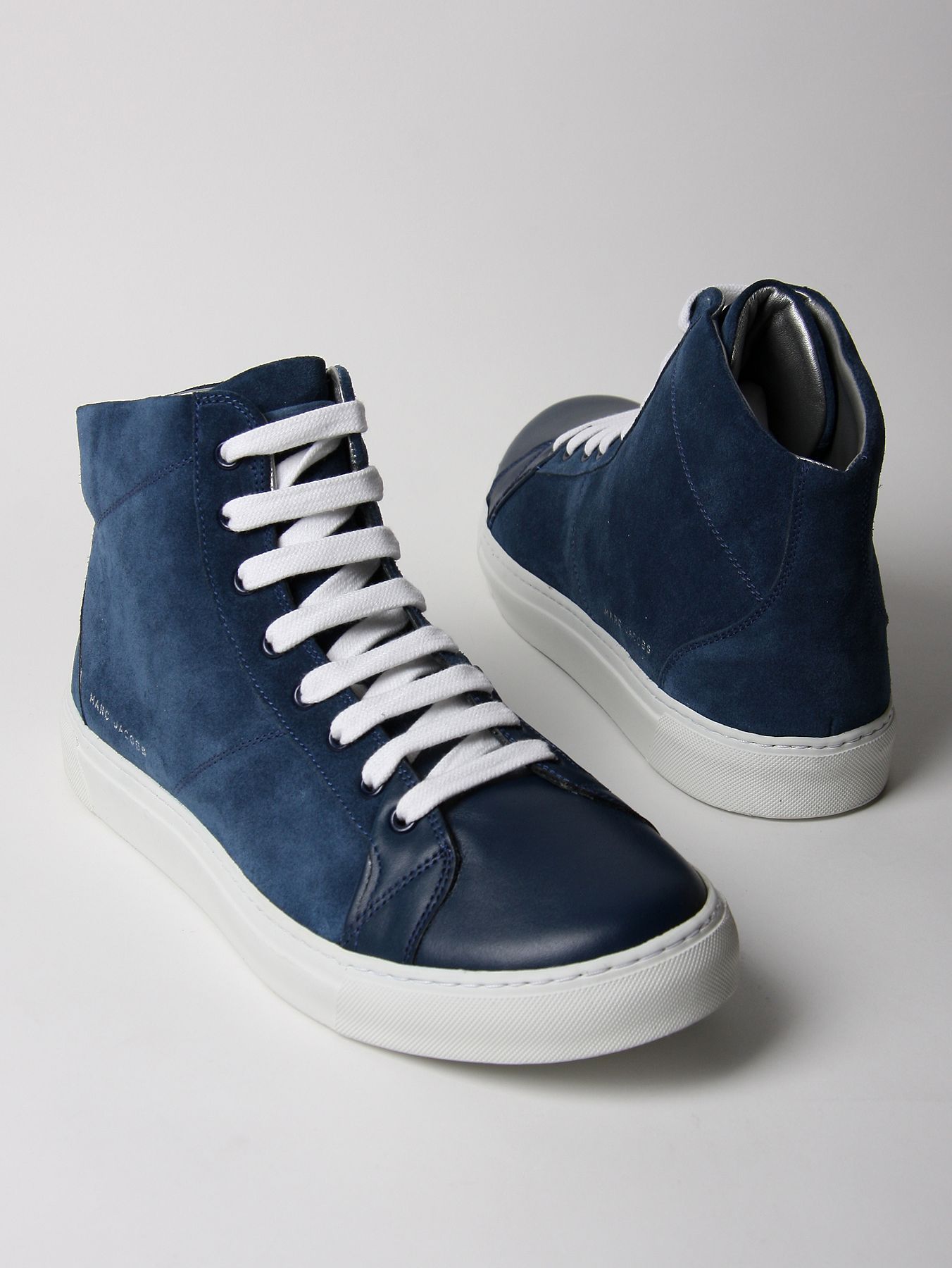 Marc Jacobs Mens High Sneaker Trainers in Blue for Men | Lyst