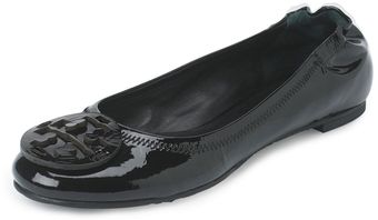 Tory Burch Patent Reva Ballerina Flat - Lyst