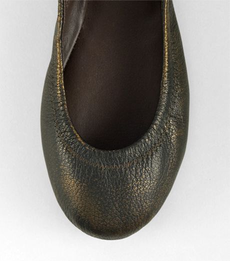 eddie metallic ballet flat