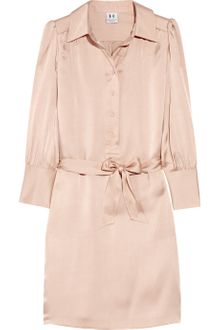 Halston Heritage Silk-satin Shirt Dress - Lyst