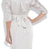 Lanvin Knotfront Silksatin Dress in Gray - Lyst
