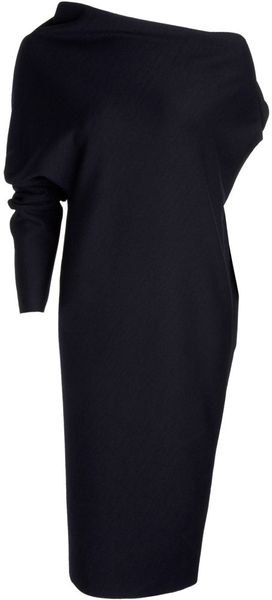 Lanvin One Armed Drape Dress - Lyst
