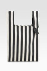 Jil Sander Striped Canvas Market Bag