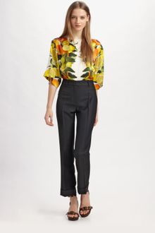 Stella McCartney Citrus-print Cotton Top - Lyst