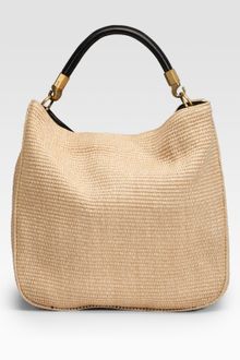 Yves Saint Laurent Raffia Roady Large Hobo - Lyst