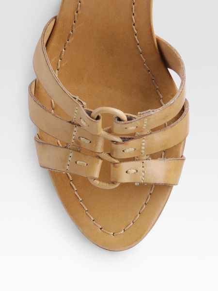 brown tan wedges