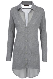 Jo No Fui Shirt-insert Cardigan - Lyst