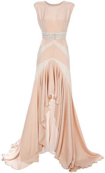 Liska By Thomas Kirchgrabner Bead Embellished Dress - Lyst