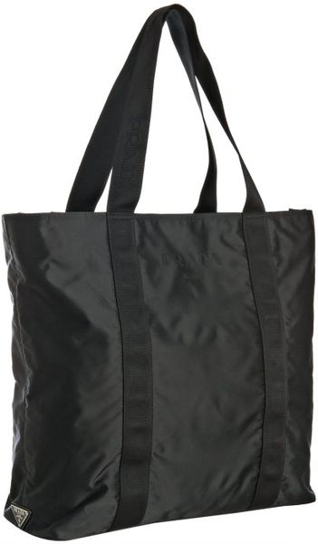 Prada Black Nylon Tote Bag in Black for Men | Lyst