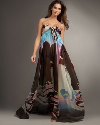 Diane Von Furstenberg Shannah Chiffon Maxi Dress - Lyst