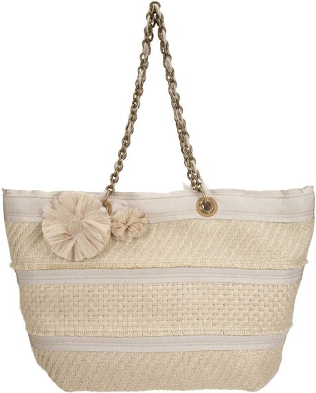 Lanvin Plage Woven Jute Tote in Beige (natural) - Lyst