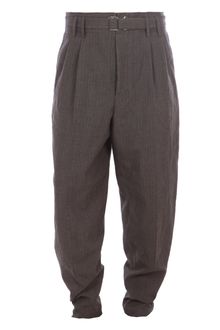 Yves Saint Laurent Linen High Waist Trousers - Lyst