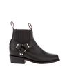 Chloë Sevigny For Opening Ceremony Leather Ankle Boot in Black - Lyst
