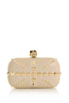 Alexander McQueen Studded Union Jack Box Clutch - Lyst