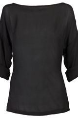 Satine Label Silk Top
