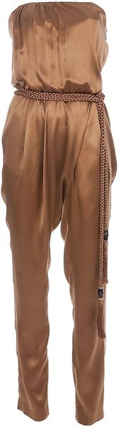 Gucci Belted Jumpsuit - Lyst