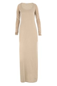 Acne Printed Sleeve Maxi Dress - Lyst