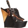 Lanvin Woven Wedge in Black - Lyst
