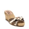 Ferragamo Grisson Espadrille Wedge Sandals in Brown (White)