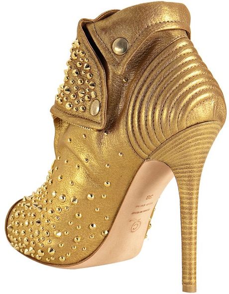 booties with gold