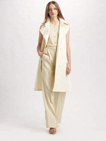 Stella McCartney Bonded Poplin Kabiki Coat - Lyst