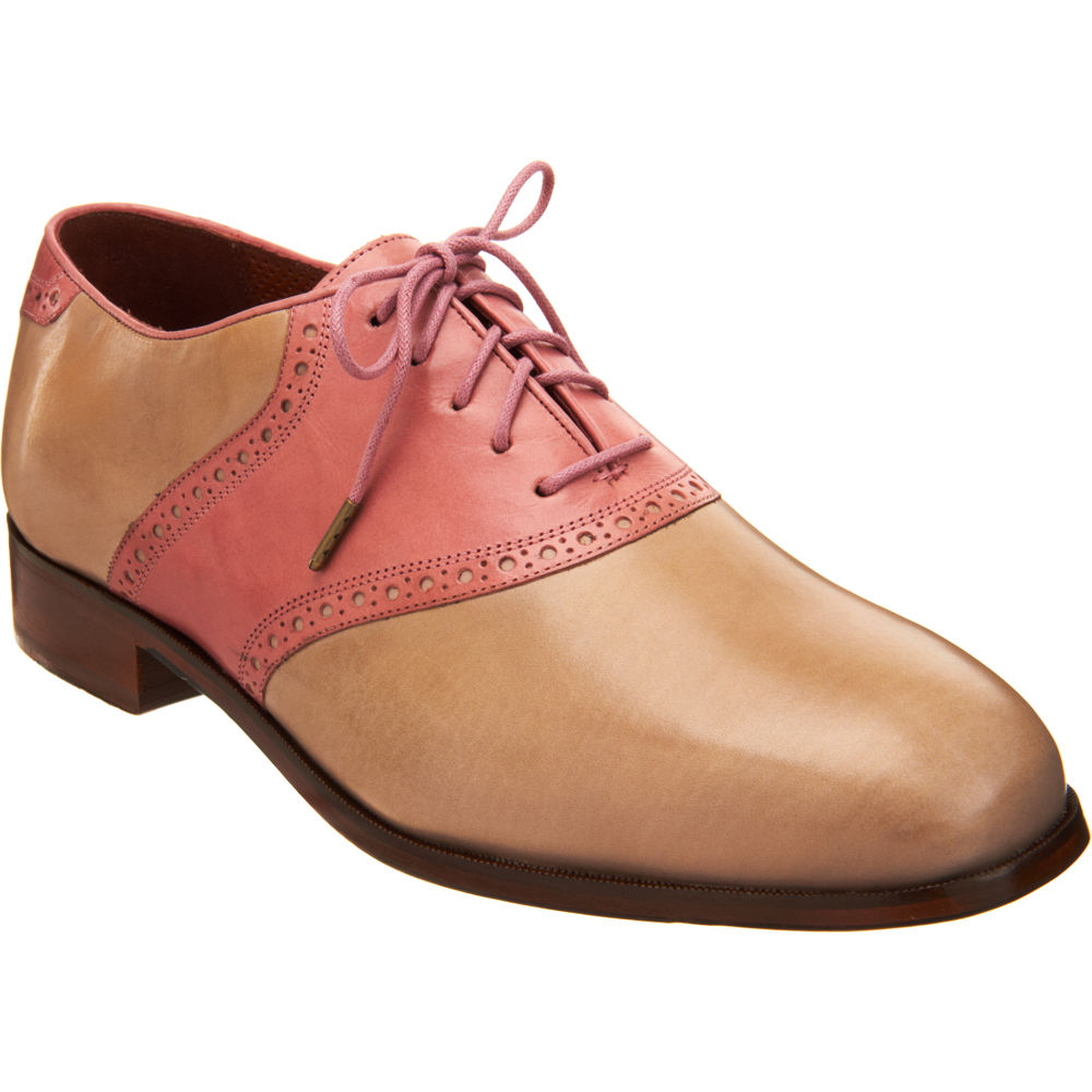 Florsheim By Duckie Brown Saddle Oxford In Pink For Men White Lyst 4438